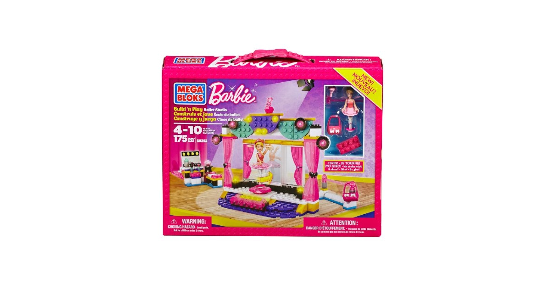 Mega Bloks (メガブロック) Barbie Ballet Studio Mega Bloks Barbie Build 'n Play Ballet Studio - CXP28